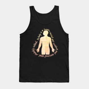 My body is a temple Tank Top